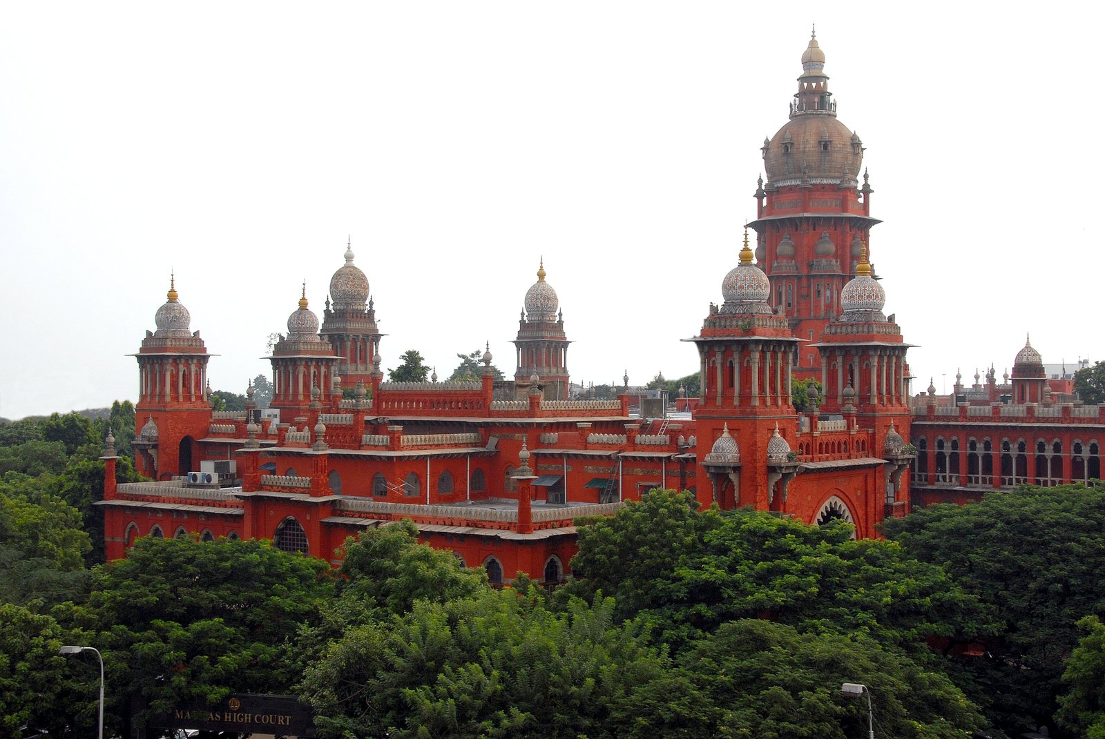 The Madras High Court building, Chennai